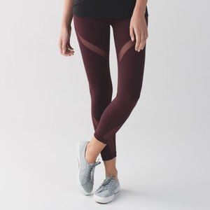 Lululemon high times 7/8 pant (wrap mesh)